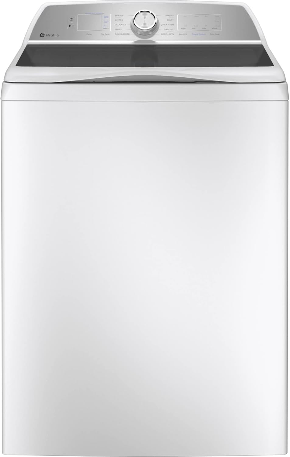 GE Profile PTW605BSRWS 4.9 Cu. Ft. White Washer with Smarter Wash Technology and FlexDispense
