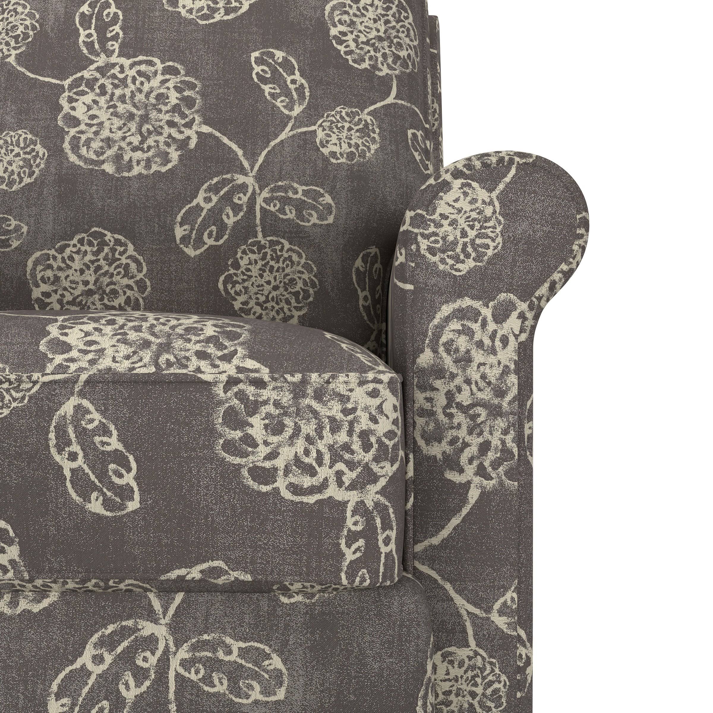 ProLounger Push Back Recliner Chair in Warm Multi Floral - Warm Floral Pod