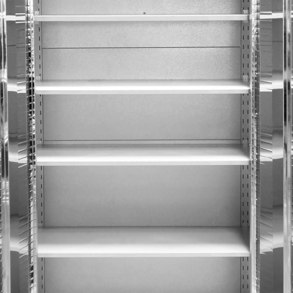 Seville Classics Heavy Duty Storage Cabinet, Stainless Steel