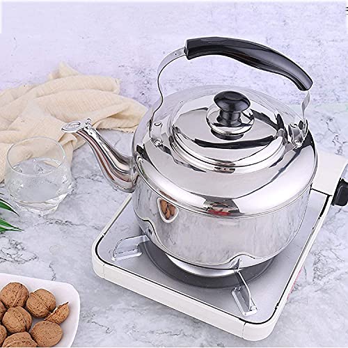 Stainless Whistling Tea Kettle Tea Pots Whistling Kettle 304 Stainless Steel Stove Universal Kettle Handle Electrolysis Process Steel teapot