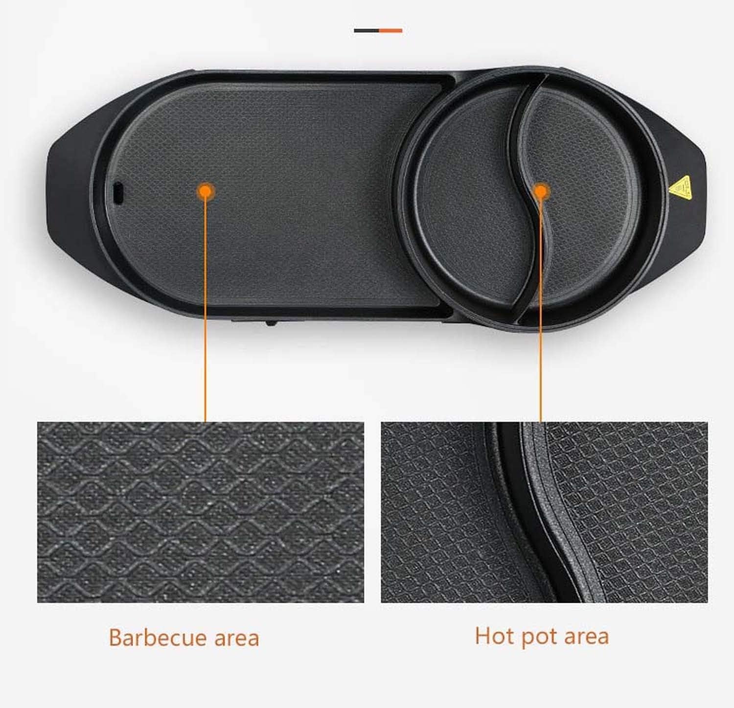 Barbecue Grill Multifunction Electric Grill Electric Grill Korean Style Baking Pan Smokeless Electric Grill Non-Stick Hot Pot Appliances Multi-Function Roast One Pot 110V - 240V