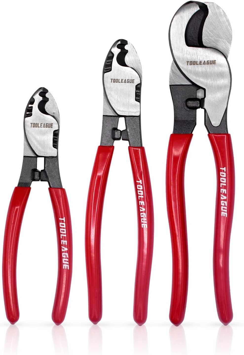 TOOLEAGUE 10 inches Cable Cutter,Heavy Duty Cable Cutting, High Leverage Cutter for Aluminum, Copper, Wire, Communications Cable