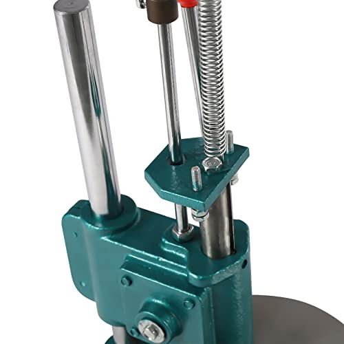 PaNeTnya Manual Pizza Dough Press Machine Stainless Steel Premade Pizza Dough Adjustable Thickness Pizza Dough Press Machine for Home and Commercial Use,Green