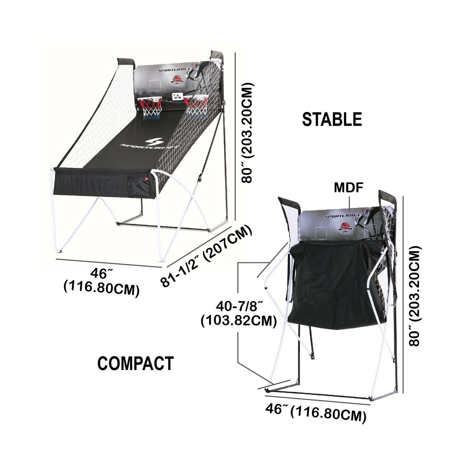 Shaq Double Hoop Shot Basketball Arcade Conventional + Online App Game Sportcraft