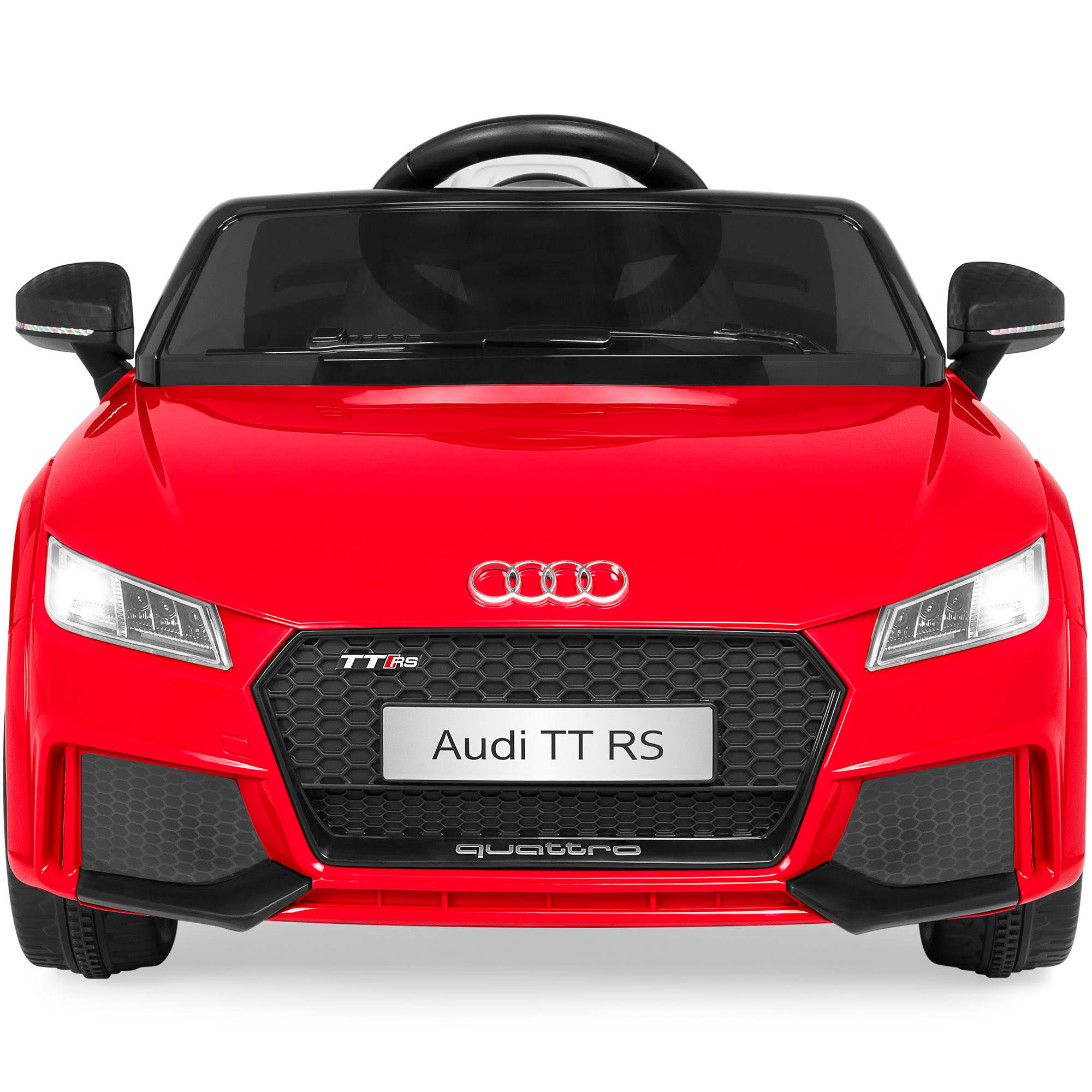 Best Choice Products 6V Kids Licensed Audi TT RS Ride-On Car with Parent Control, 2 Speeds, Suspension, AUX Input - Red