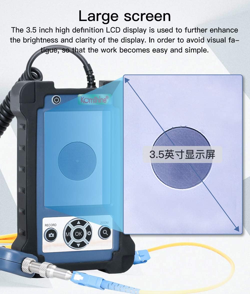400x Fiber Optic Video Inspection Probe and Display KomShine KIP-600V, Fiber Optic Inspector,Fiber Optic Scope 400 Magnification