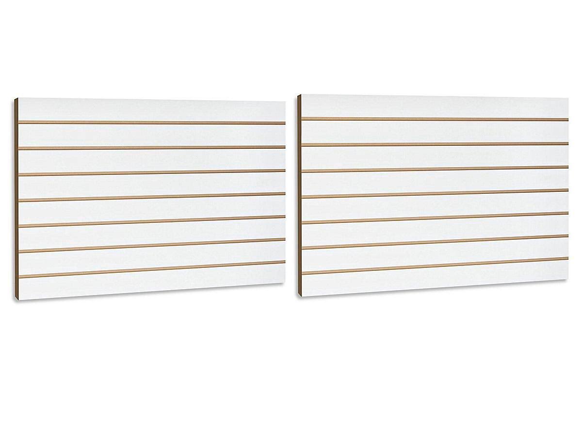 2 ft. x 4 ft. White Slatwall Easy Panel (2-Piece per Box)
