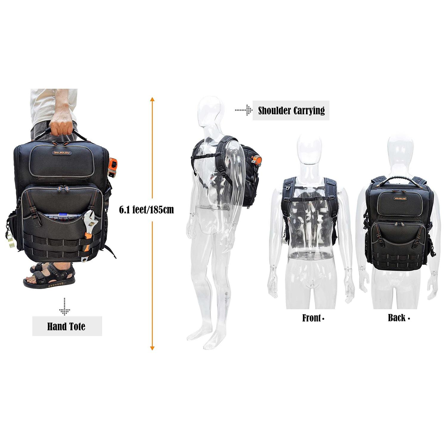 WELKINLAND Full-Open Tool bag backpack - Shop Hardware Tools Online Store