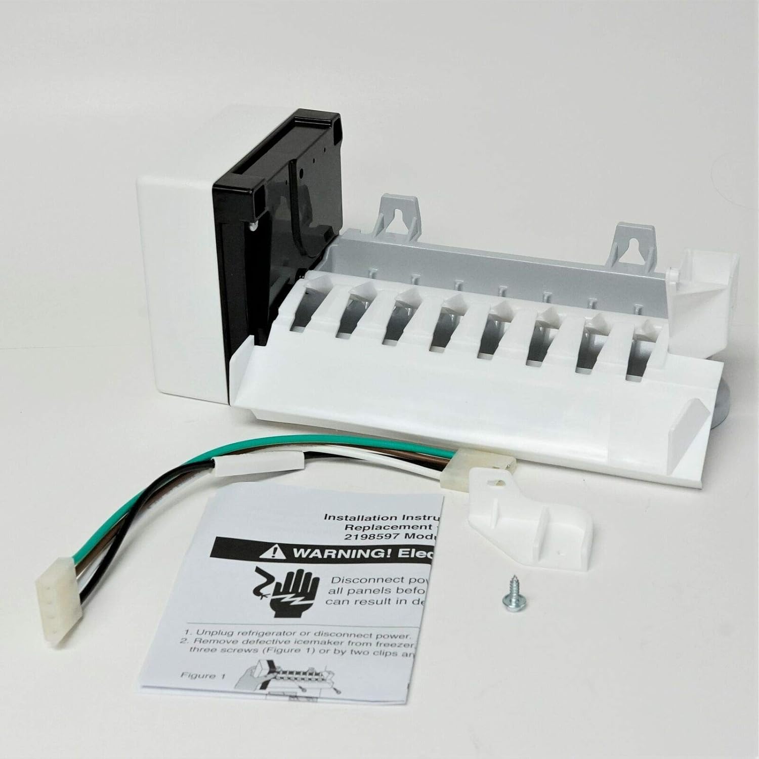 Compatible Ice Maker for Whirlpool ED5PHAXSS00, ED5RHAXNB00 Refrigerator Models