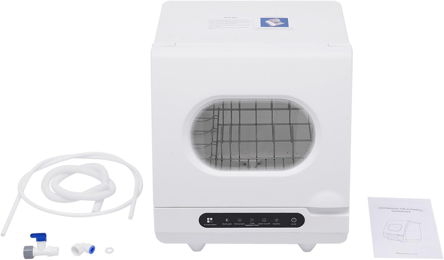Portable Mini Countertop Dishwasher 1200W Compact Dishwasher, 5 Wash ProgramsPortable Dishwasher for Apartments, Dormitories and RVs