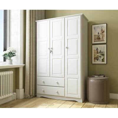 Primm Grand Armoire Winston Porter Color: White