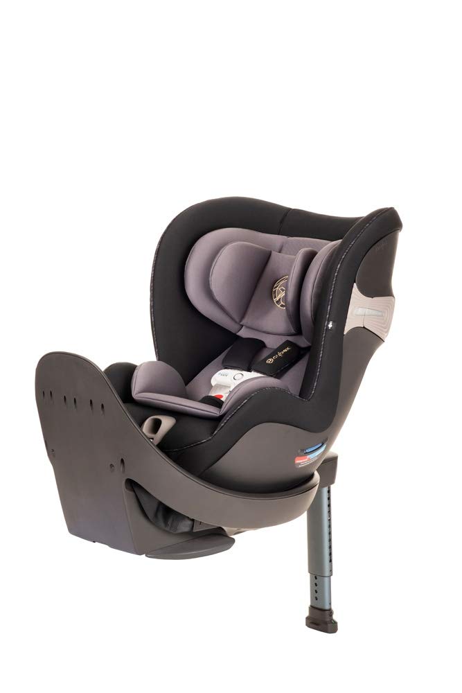 CYBEX Sirona S with SensorSafe, Convertible Car Seat, 360° Rotating Seat, Rear-Facing or Forward-Facing Car Seat, Easy Installation, SensorSafe Chest Clip, Instant Safety Alerts, Premium Black
