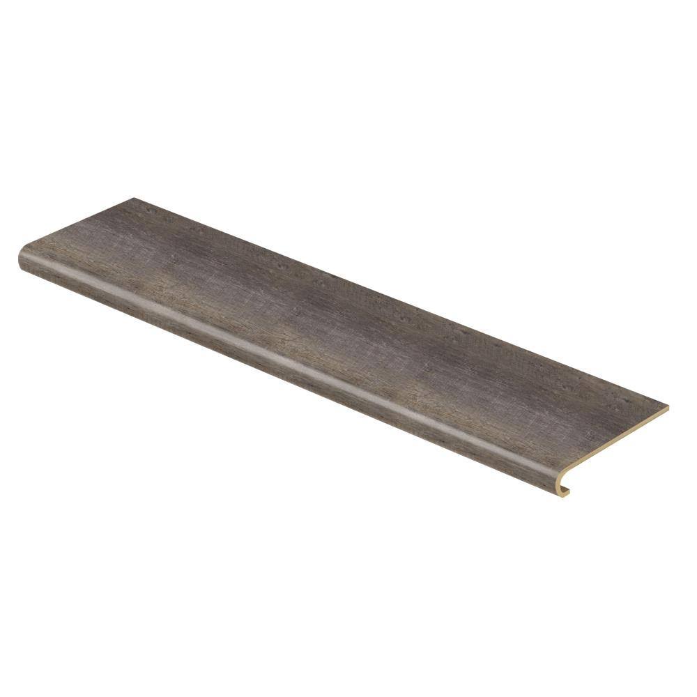 Cap A Tread 47 in. Length Laminate to Cover Stairs Seasoned Wood 1 Piece Single