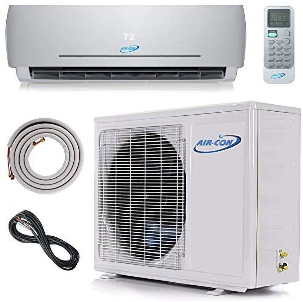 24000 BTU Ductless Air Conditioner Mini Split AC/Heating System 2 Ton Pre-Charged Inverter Heat Pump 21 SEER USA Parts & Support