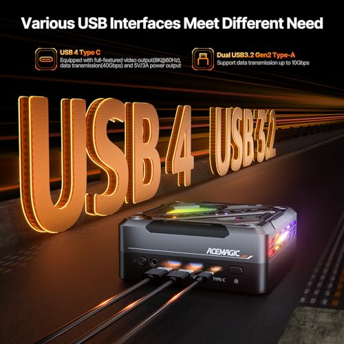 ACEMAGIC Mini PC Dual Nic, N95 (up to 3.4GHz) 8GB LPDDR5 256GB M.2 SSD Mini Computers Desktop, Small PC Support 4K UHD, Dual Gigabit Ethernet,3 HDMI,WiFi5, BT4.2