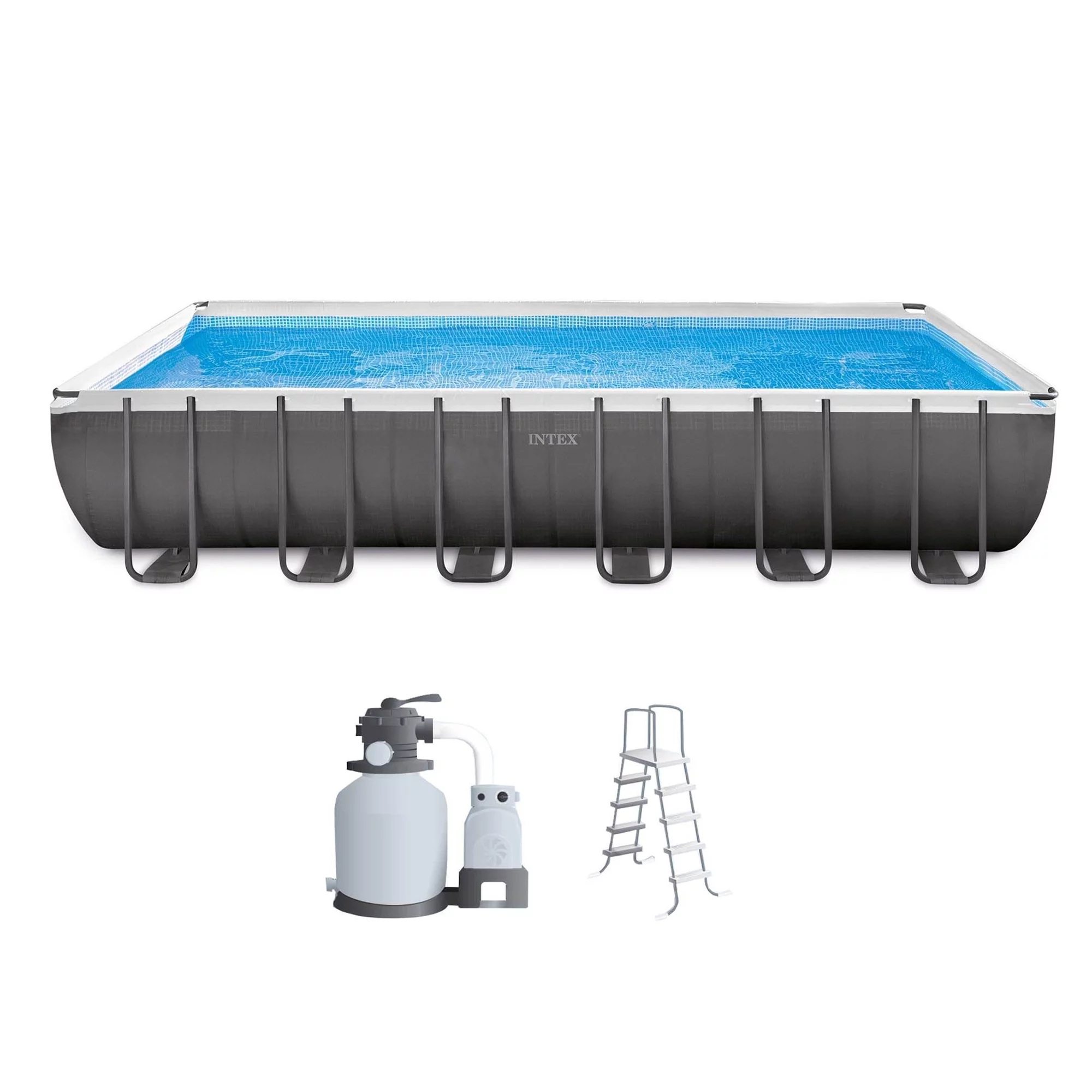 Ultra XTR 18' x 9' x 52 Rectangular Above Ground Pool Set W/ Pump