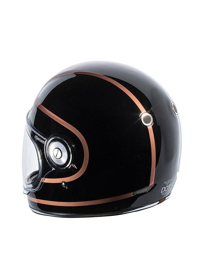 Torc T-1 Retro Full Face Helmet - Copper Pin