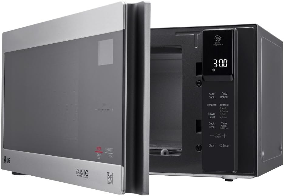 LG NeoChef 0.9 Cu. Ft. Countertop Microwave Oven, 21 x 12 x 17, Stainless Steel