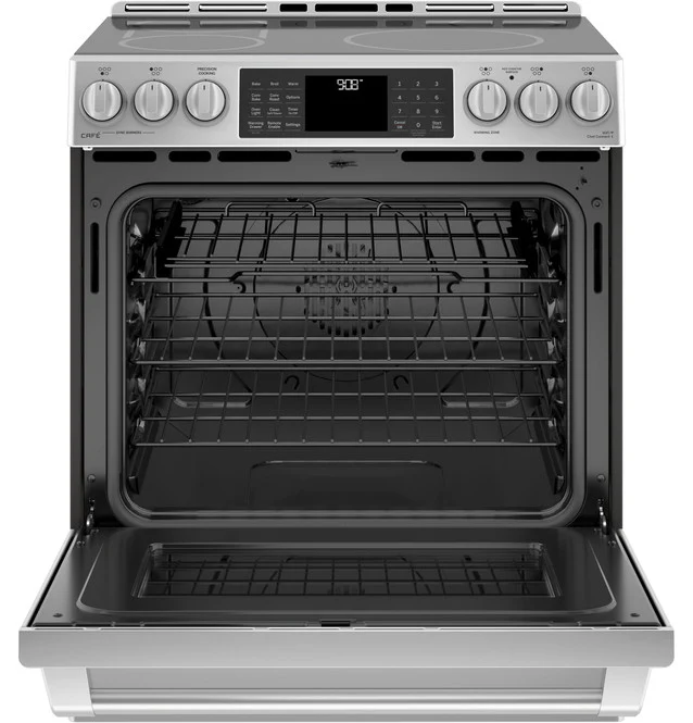 Cafe Electric Range, Electric, 30, 5.6 cu. ft. Stainless Steel - CCHS985SELSS