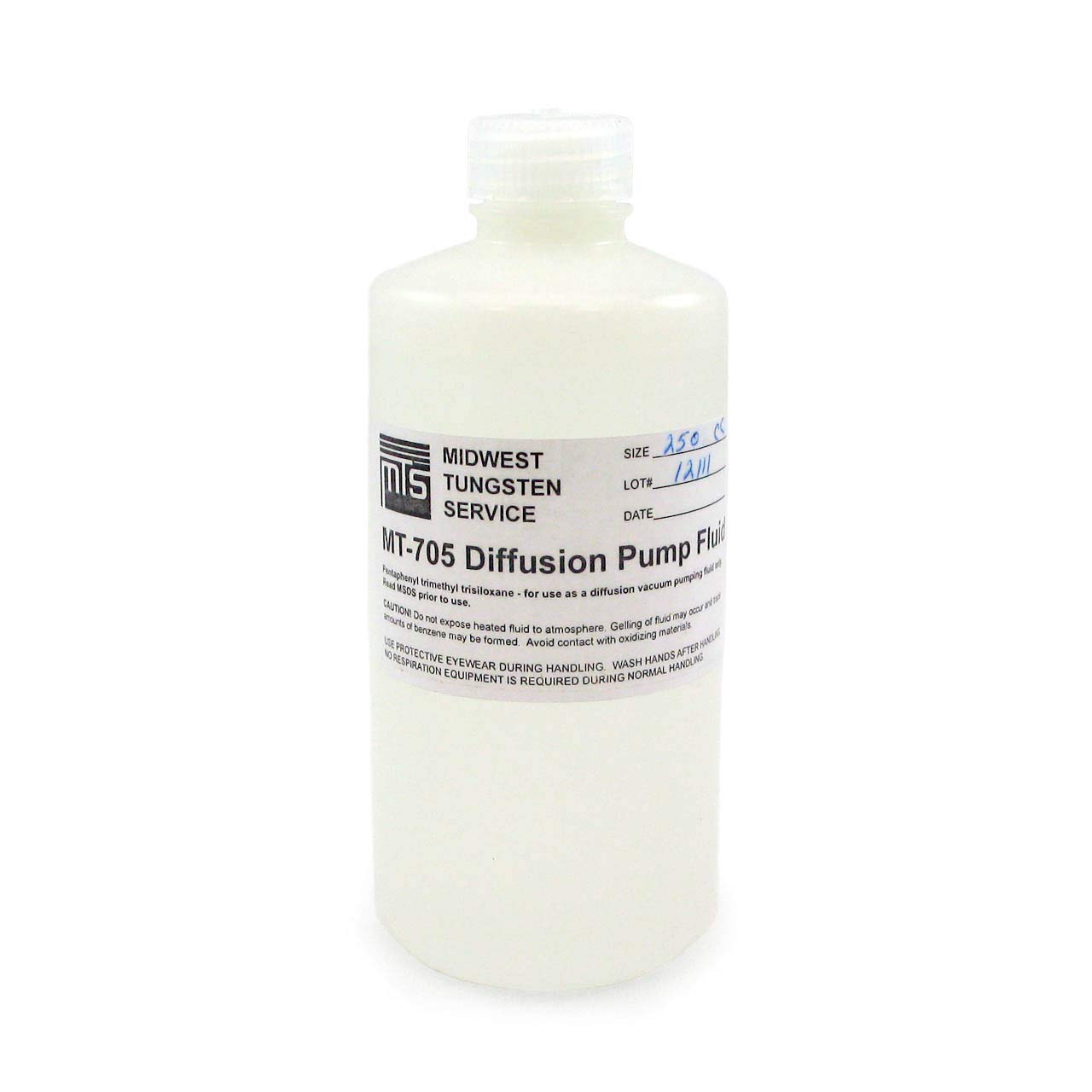 MT-705 Diffusion Pump Oil - 250cc, High Vacuum, Dow Corning Equivalent