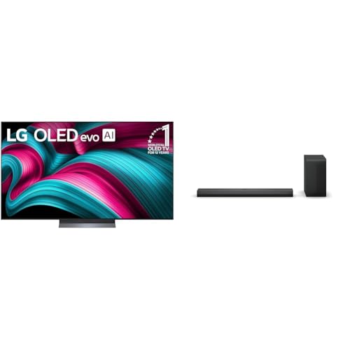 LG 65-Inch Class OLED evo AI 4K C5 Series Smart TV w/Dolby Atmos, Dolby Vision, HDR10, AI Super Upscaling 4K, Filmmaker Mode, Wow Orchestra, Alexa Built-in (OLED65C5PUA, 2025)