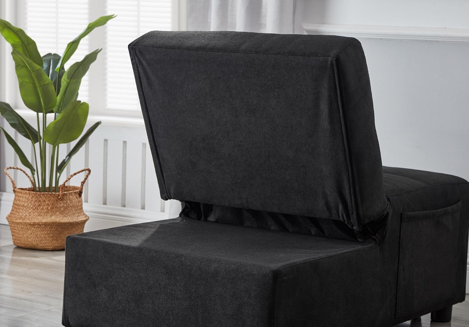 Sleeper Chair Bed Convertible Chairs,Fold Out Single Sofa Bed,4 in 1 Function, Work as Ottoman, Chair,Sofa Bed and Chaise Lounge for Small Space Living