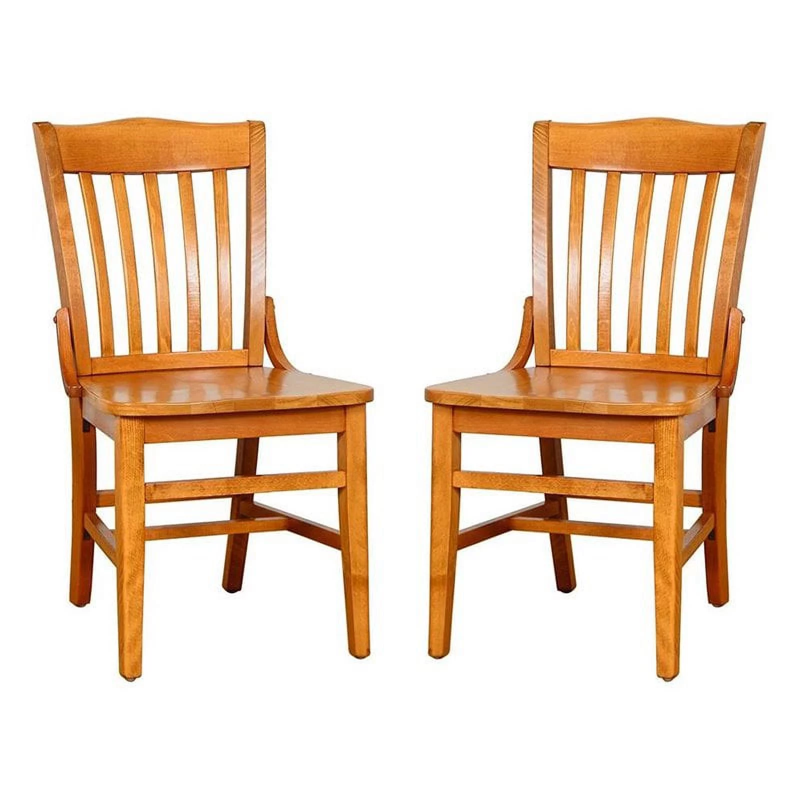 Beechwood Mountain Schoolhouse Dining Side Chair in Cherry (Set of 2)