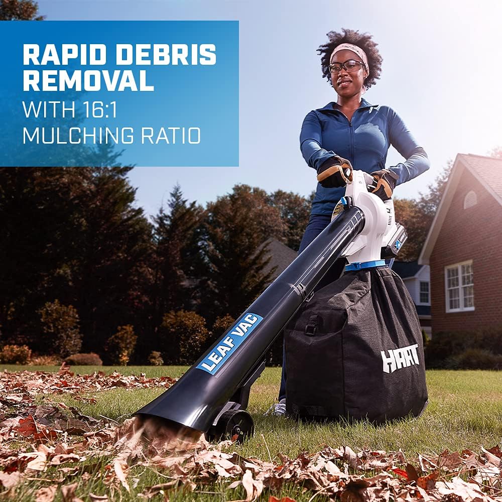 Hart 40V Cordless Leaf Vacuum Kit (Includes 4.0Ah Li-Ion Battery + Charger)