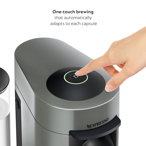 Nespresso Vertuo Plus Coffee and Espresso Maker by De'Longhi, Grey