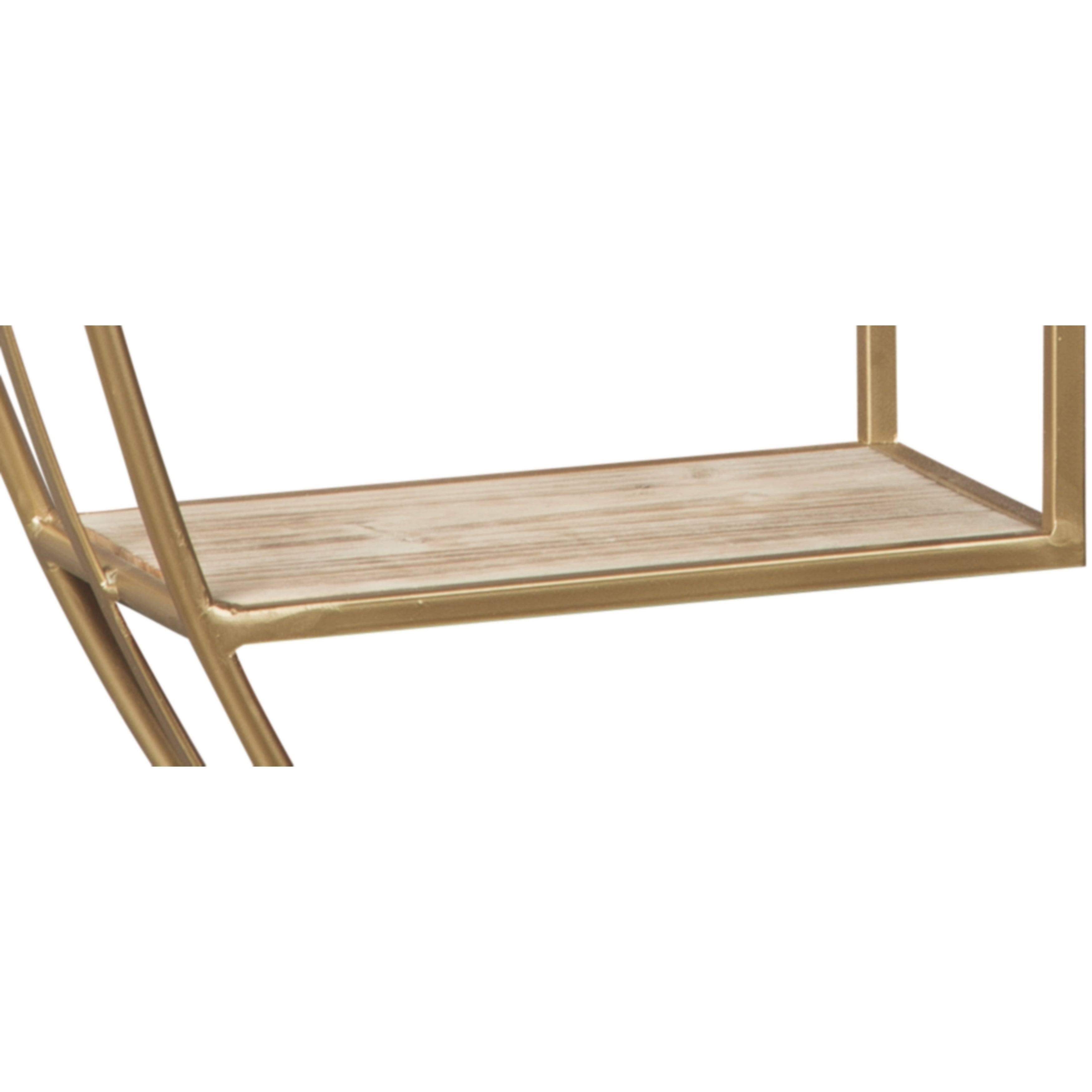 Signature Design by Ashley Elettra Wall Shelf Natural/Gold