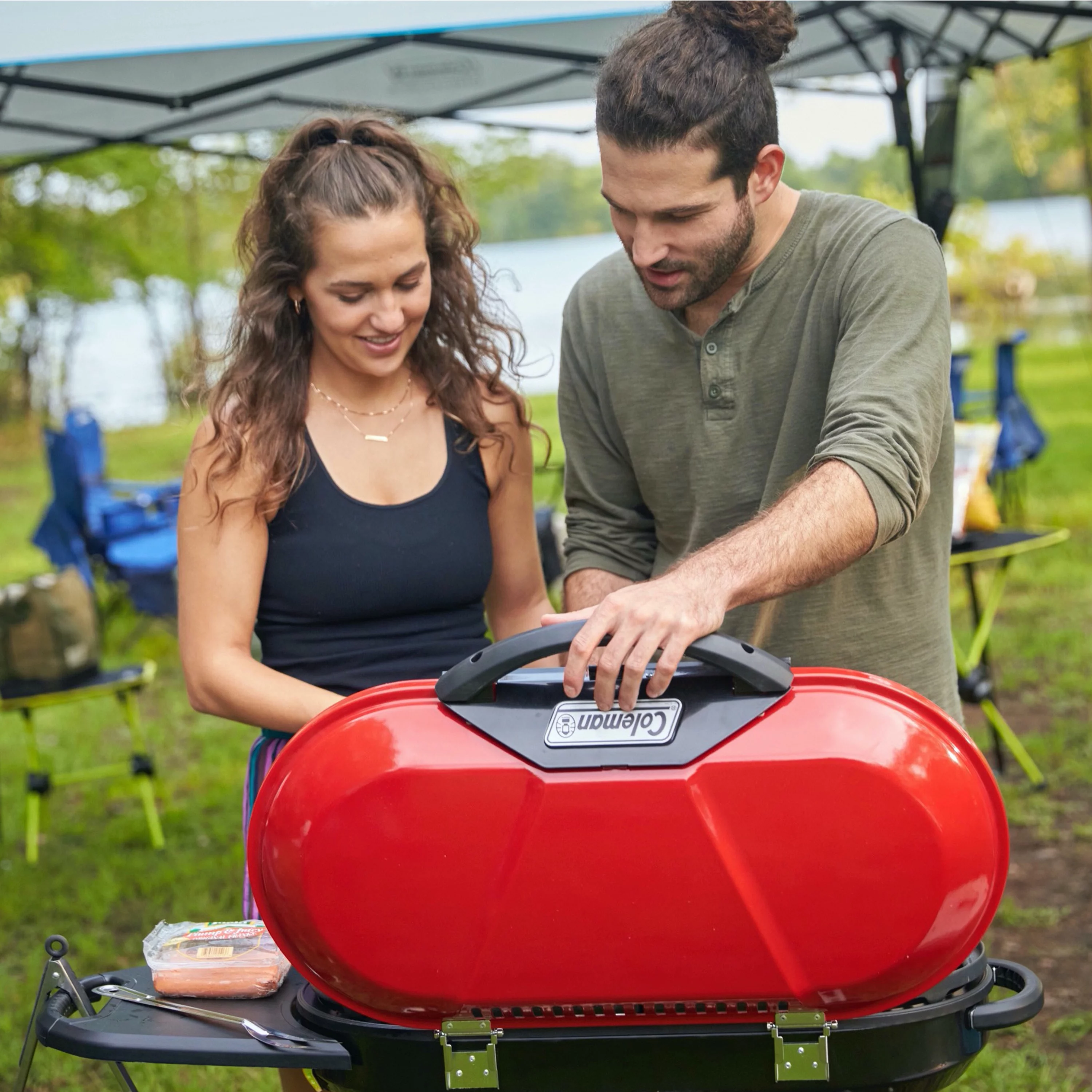 Coleman RoadTrip X-Cursion 2 Burner Propane Gas Portable Grill