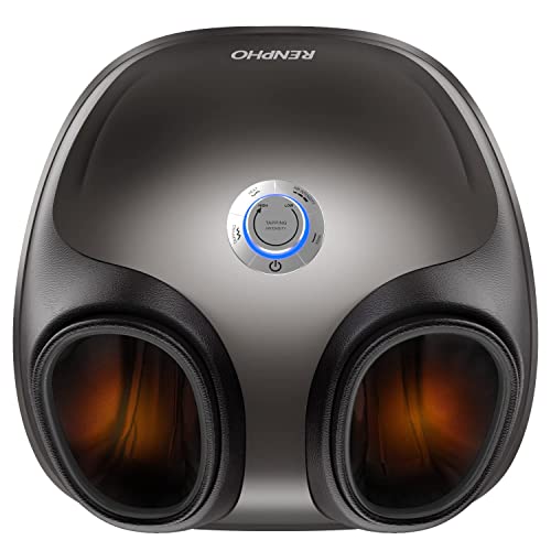 RENPHO Foot Massager Machine with Heat, FSA & HSA Eligible, Electric Foot Massage with Remote, Shiatsu Foot Massager for Foot Care, Fits Feet Up to Men Size 12, Great Gifts for Him Her