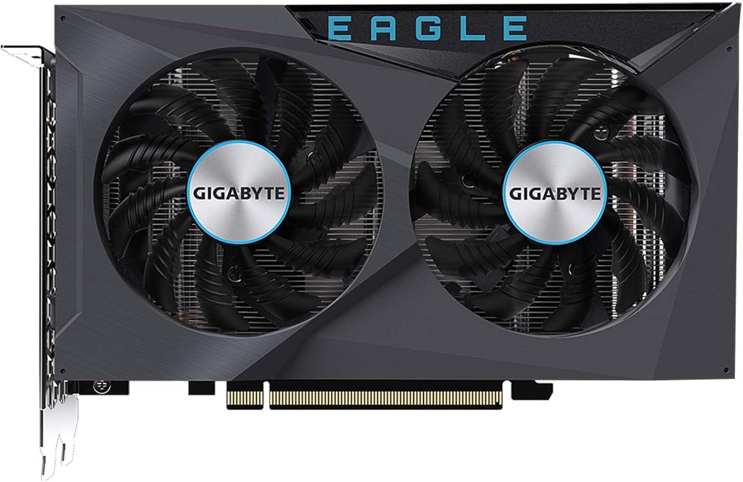 GIGABYTE Radeon RX 6500 XT Eagle 4G Graphics Card, WINDFORCE 2X Cooling System, 4GB 64-bit GDDR6, GV-R65XTEAGLE-4GD Video Card