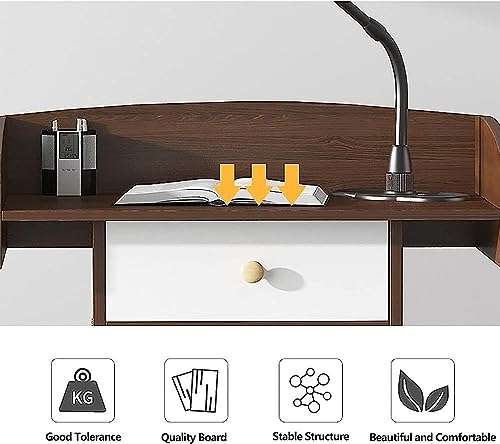 Podium Wood Stand Podium Stand Floor Standing Podiums Reception Desk for Speakers with Storage Shelf, Wooden Speaking Ideal for Conference, Auditorium,