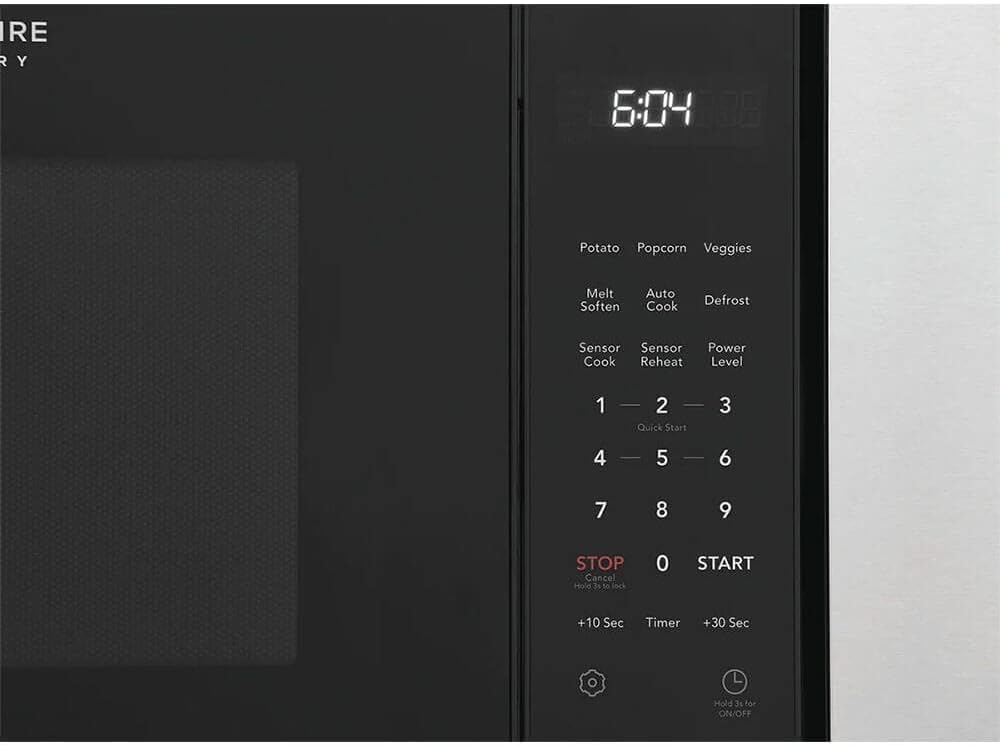 Frigidaire 24 Inch 1100W Built-In Microwave with 2.2 cu. ft. Capacity, Sensor Cook, 10 Power Levels, LED Lighting, Stainless Steel