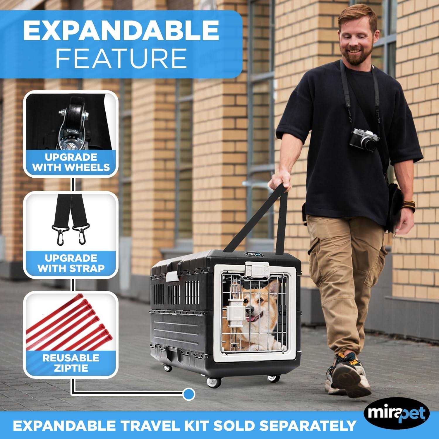 Mirapet USA Pet carriers Airline Tsa Approved Travel crates for Cats and Dogs - Pet Supplies online store
