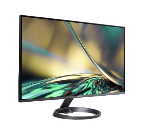 Acer 23.8” Full HD 1920 x 1080 IPS Zero Frame Home Office Computer Monitor - 178° Wide View Angle - 16.7M - NTSC 72% Color Gamut - Low Blue Light - Tilt Compatible - VGA HDMI DVI R240HY bidx