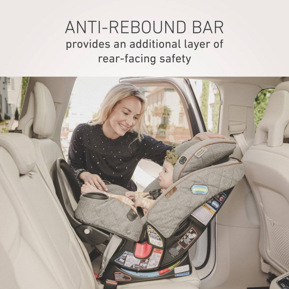 Graco Premier 4ever DLX Extend2Fit 4-in-1 Convertible Car Seat with Anti-Rebound Bar - Savoy Collection
