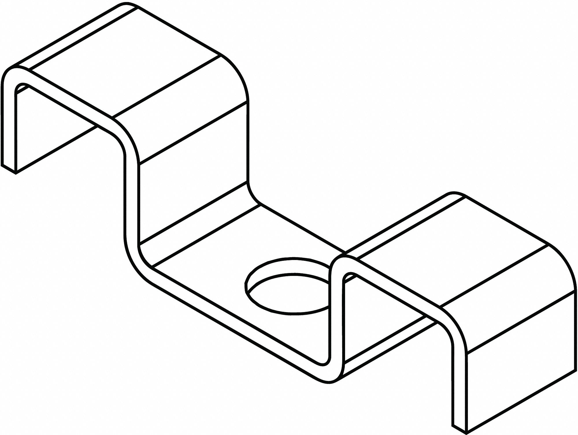 Fibergrate Grating Clip,316 Stainless Steel,PK25  876030