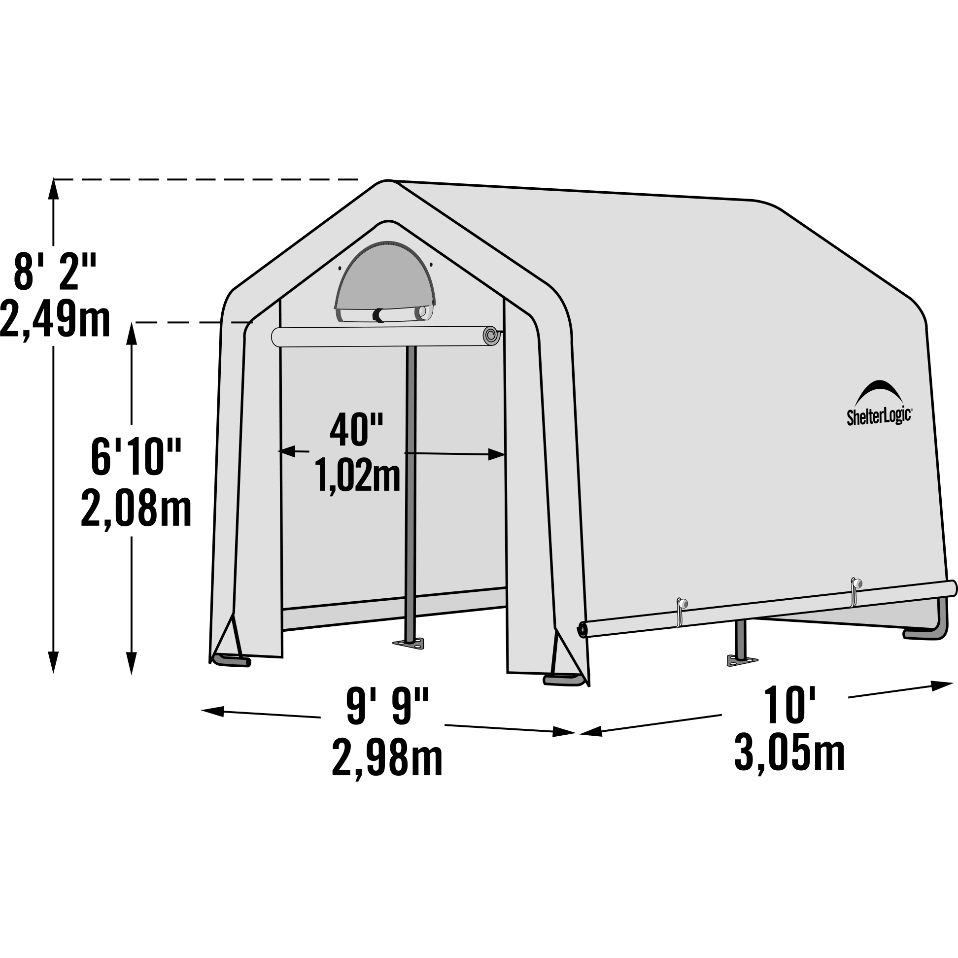 ShelterLogic GrowIT Greenhouse-in-a-Box - 10& x 10& x 8&