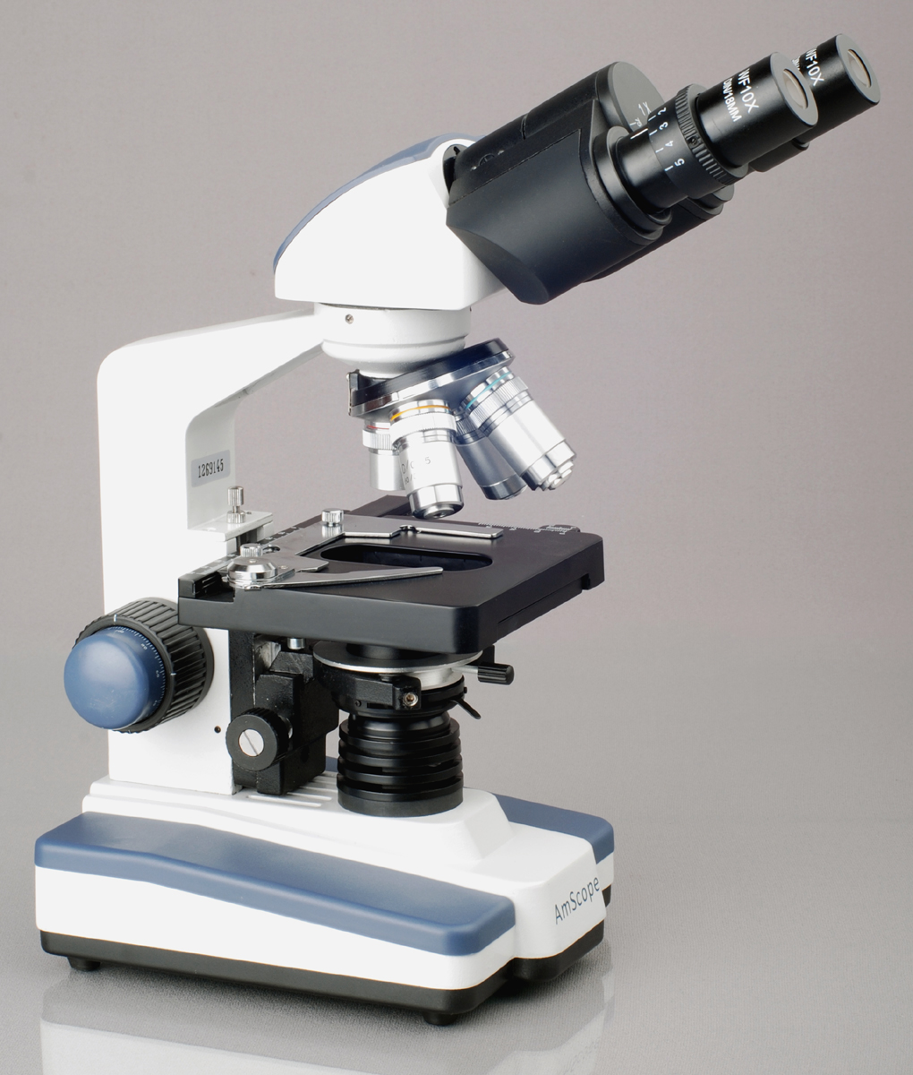 AmScope 40X-2000X LED Lab Binocular Compound Microscope w 3D Stage + 5MP HD Digital Camera