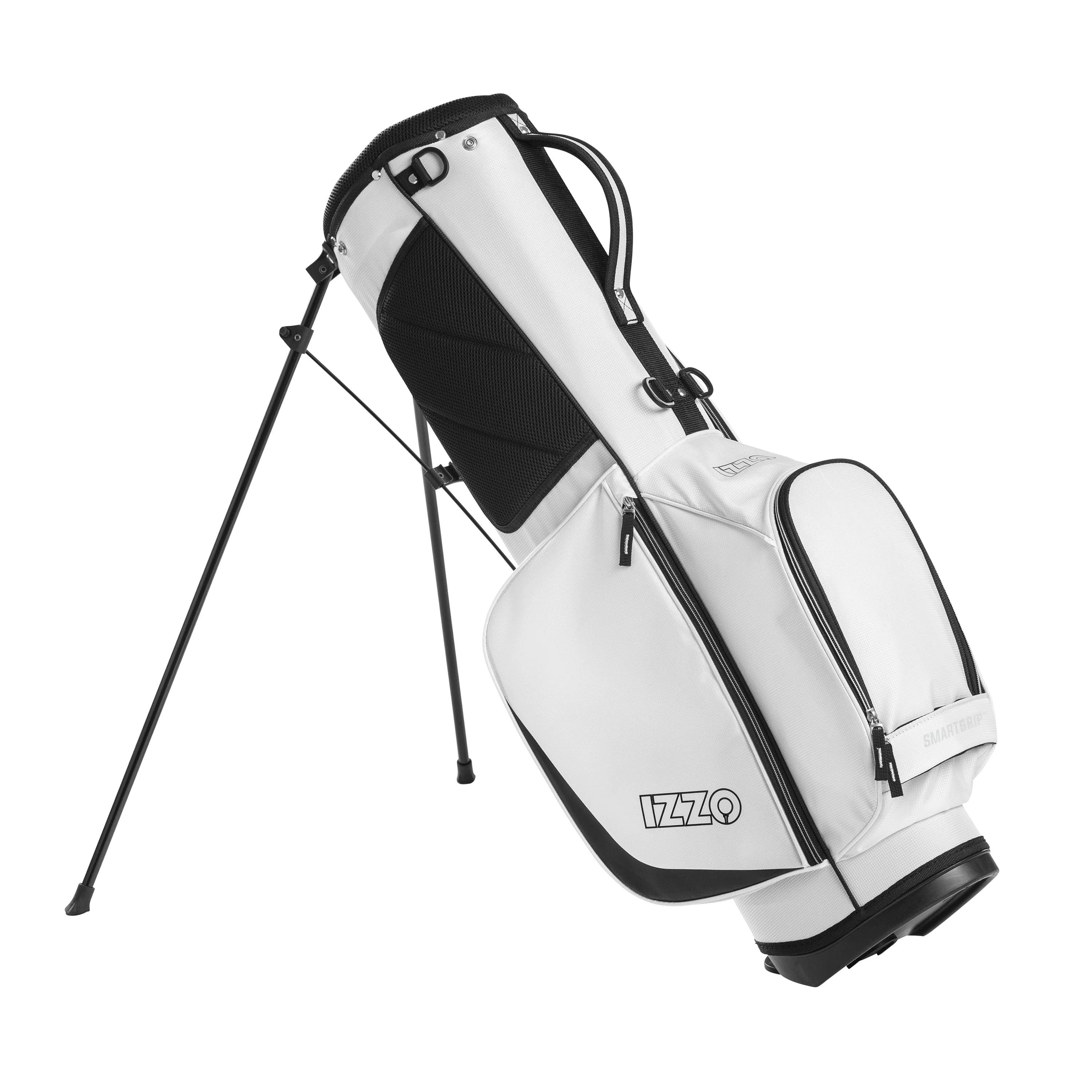 Izzo Golf Ultra-Lite Stand Bag - Grey/Lime