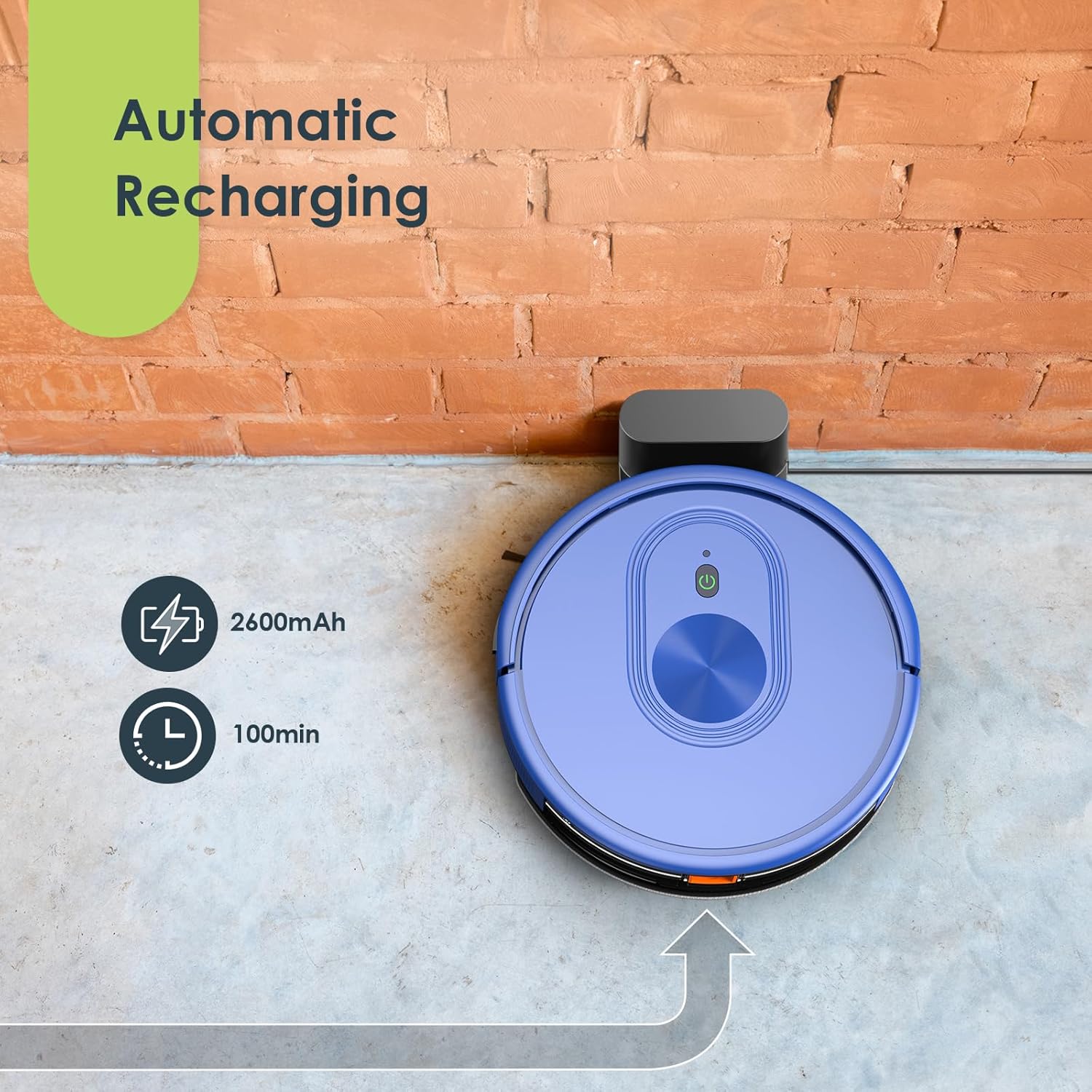 XIEBro Robot Vacuum and Mop Combo, 3 in 1 Mopping Robotic Vacuum with Schedule, App/Bluetooth, 1600Pa Max Suction, Self-Charging Robot Vacuum Cleaner, Slim, Ideal for Hard Floor, Pet Hair, Carpet