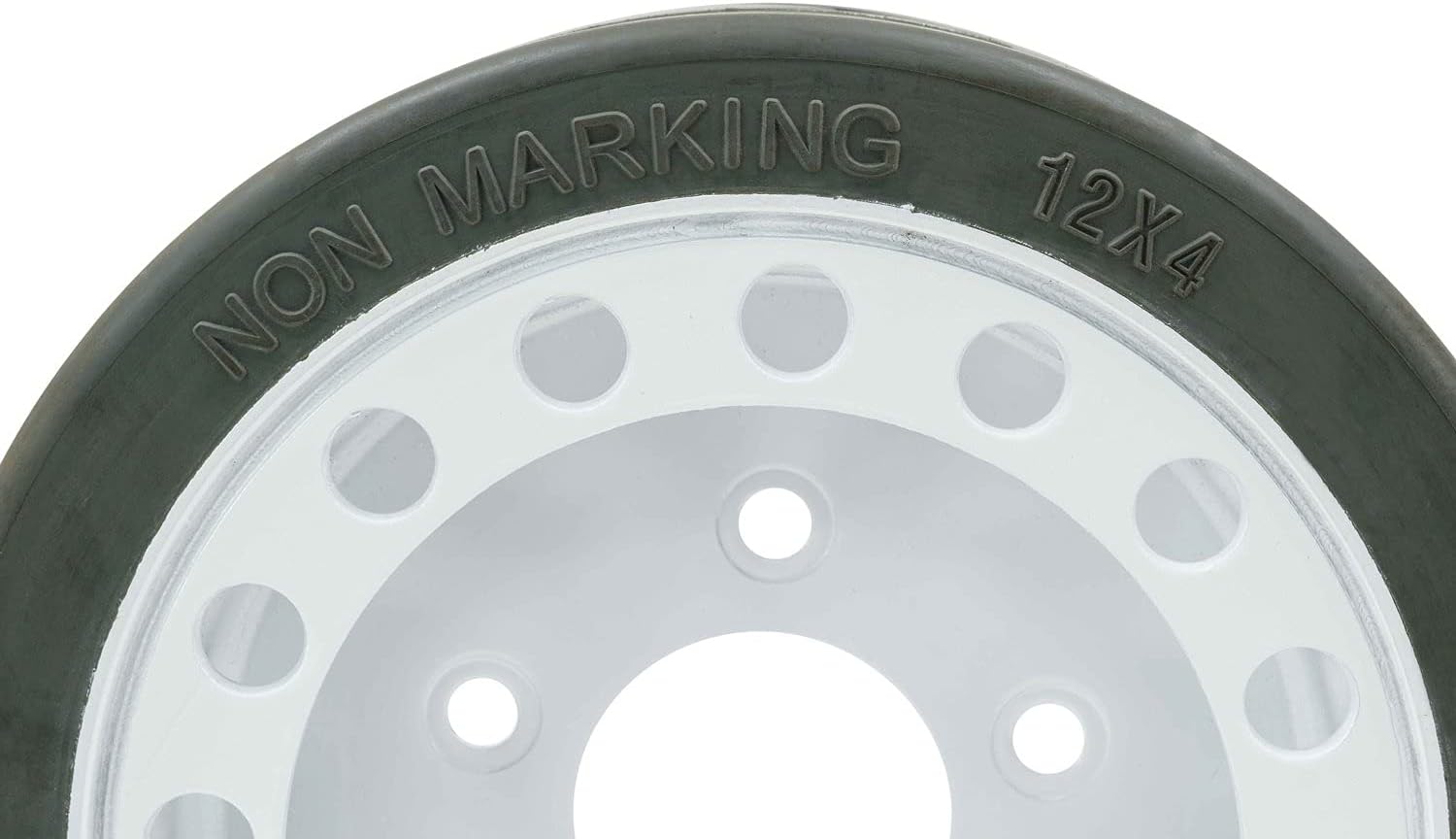 Mytee Products (2 Pack) SkyJack 158437, 158438, Scissor Lift Tires 12 x 4, Brake- Model # SJIII3219, SJIII3015, SJIII3215, SJIII3019 | Non-Marking Wheel Assembly
