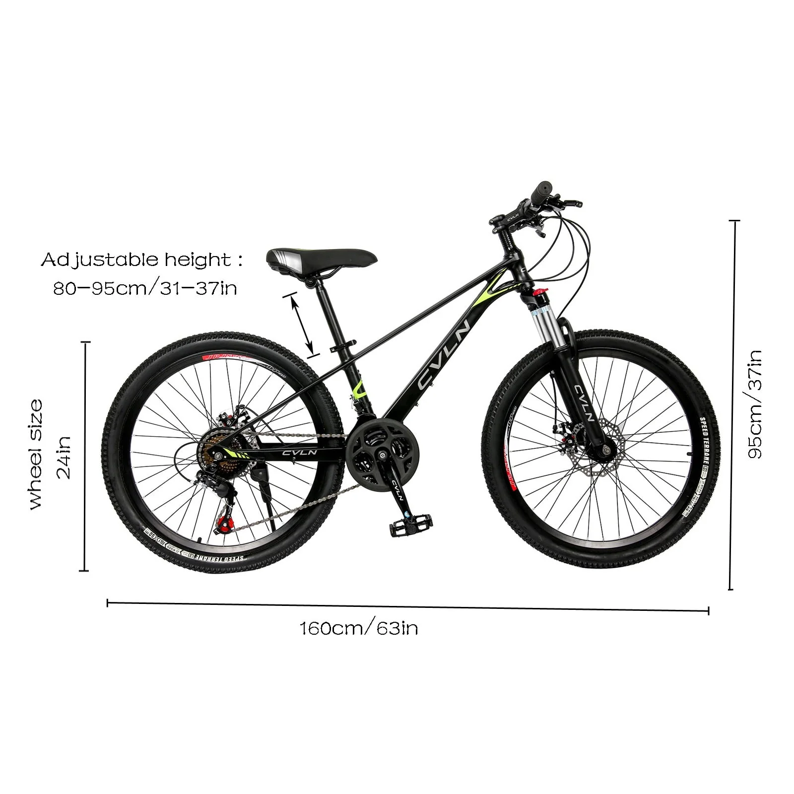 Guzom Adult Mountain Bikes- Mountain Bike, 26 inch 21 Speed Road Bike for Adults Men and Womenk