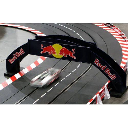 Carrera Deco Bridge Red Bull for Slot Car Track