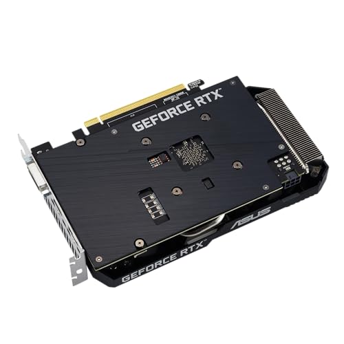 ASUS Dual NVIDIA GeForce RTX 3050 6GB OC Edition Gaming Graphics Card - PCIe 4.0, 6GB GDDR6 Memory, HDMI 2.1, DisplayPort 1.4a, 2-Slot Design, Axial-tech Fan Design, 0dB Technology, Steel Bracket
