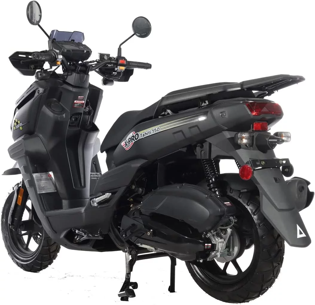 X-Pro Brand New 150cc Gas Moped Scooter, 12" Aluminum Wheels Electric/Kick Start Assembled in Create