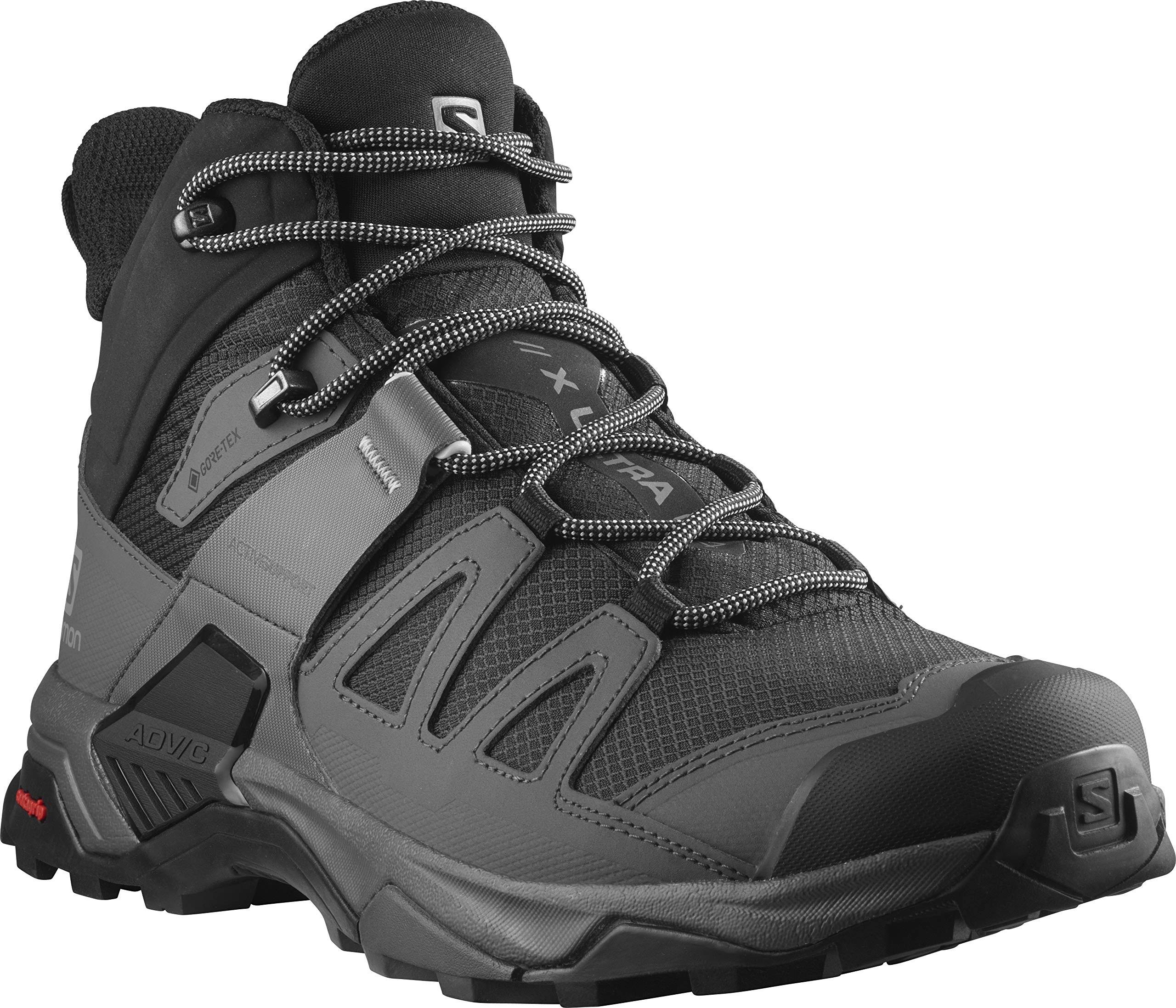 Salomon x Ultra 4 Mid Wide GTX Men&s, Black / Magnet / Pearl Blue / 10