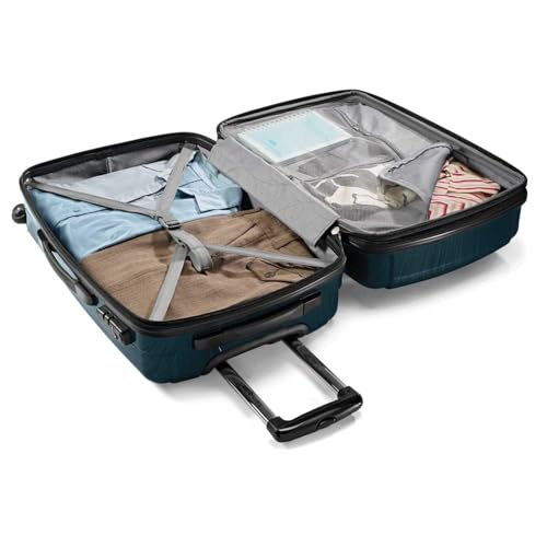Samsonite Winfield 2 Hardside Expandable Luggage with Spinner Wheels, Brushed Anthracite, Checked-Large 28-Inch
